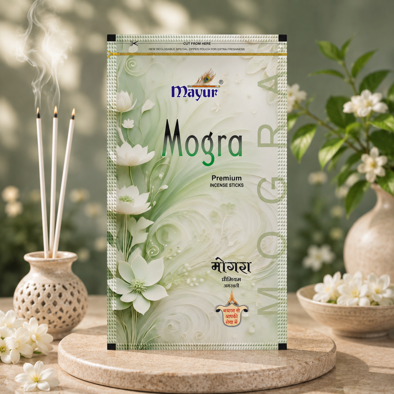 Mogra Premium Incense Sticks - Image 1