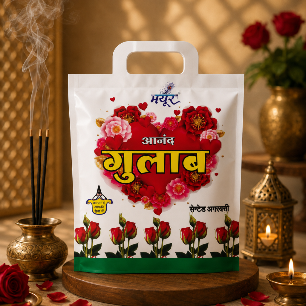 Anand Gulab Scented Agarbatti Handle Bag