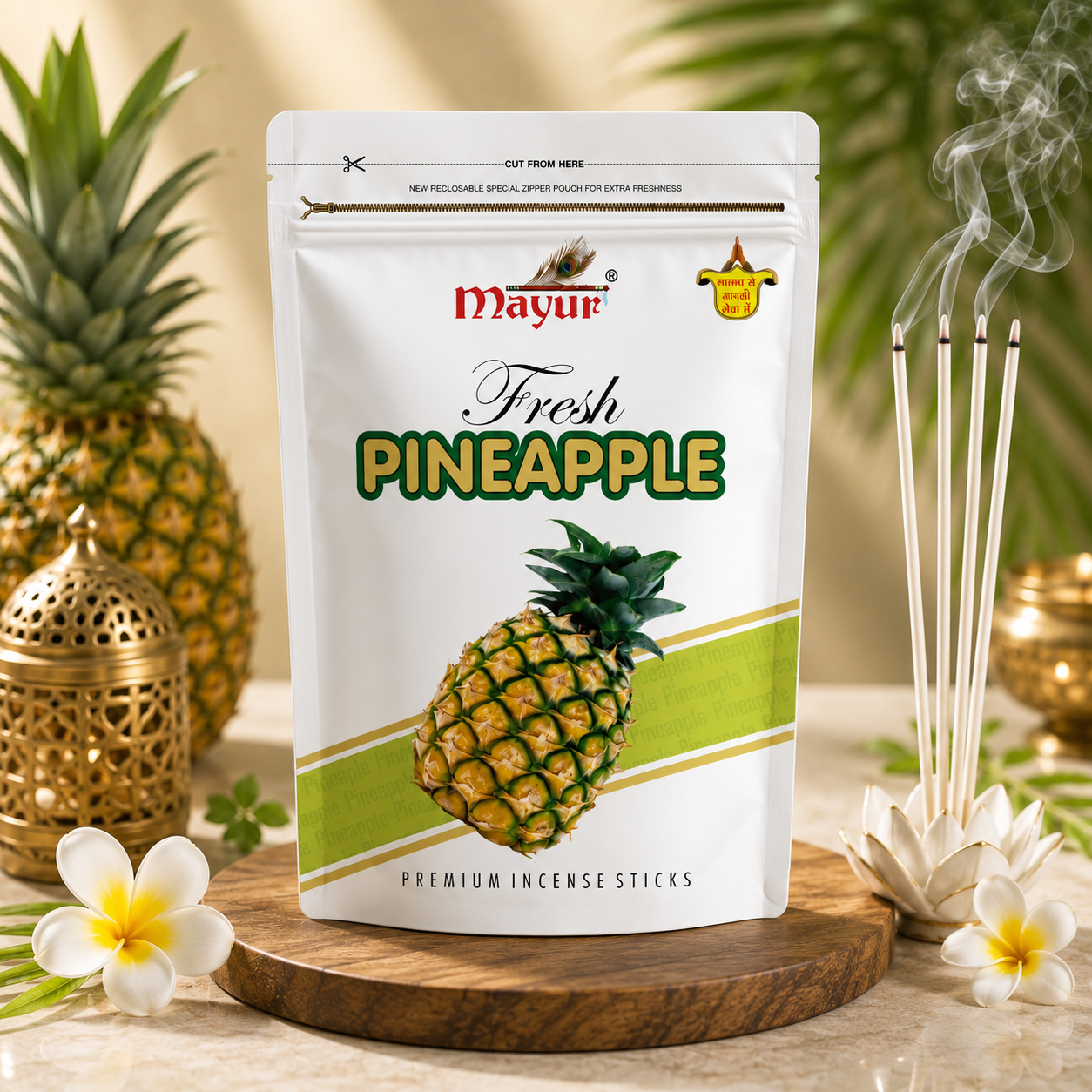 Fresh Pineapple Premium Incense Sticks - Image 2