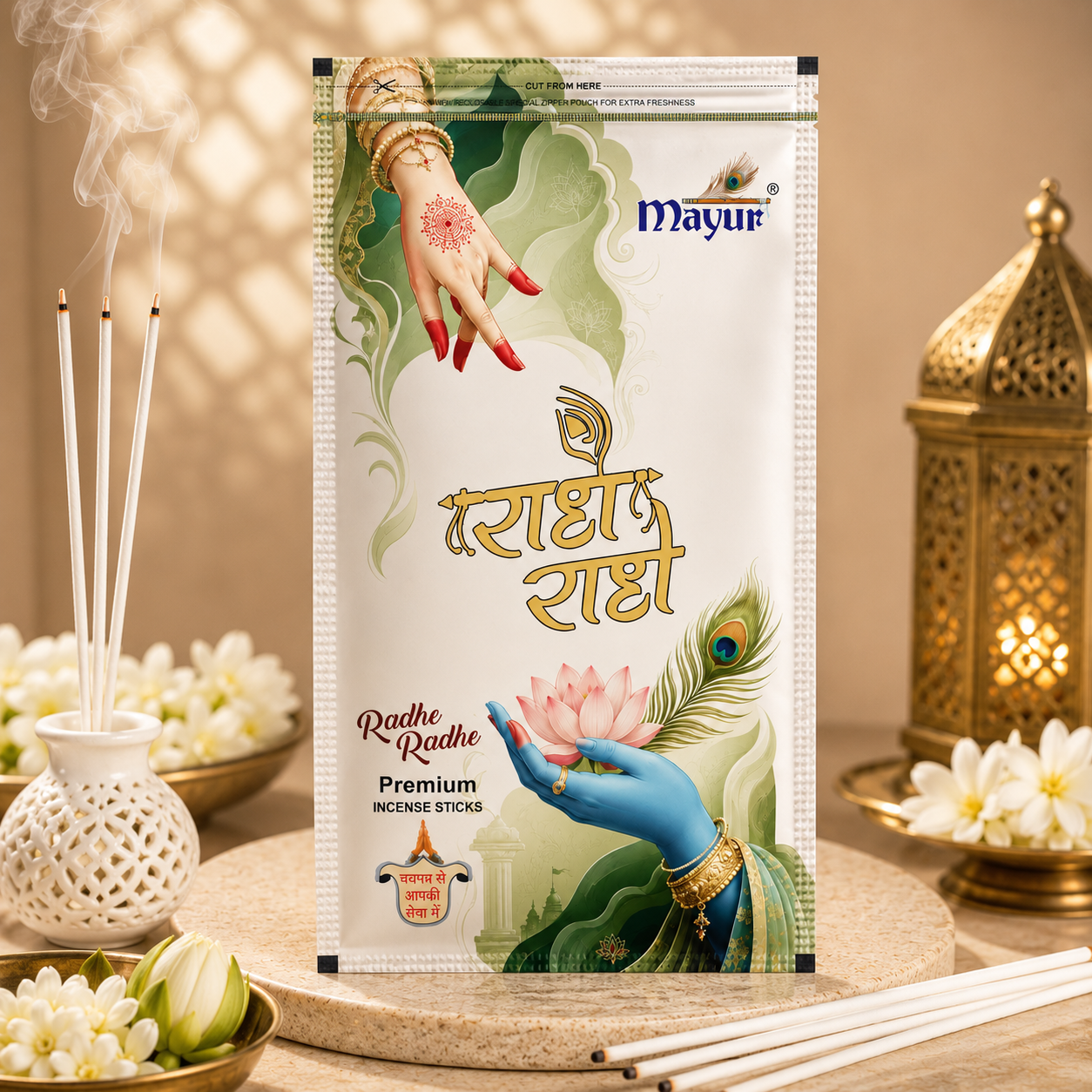 Radhe Radhe Premium Incense Sticks - Image 1