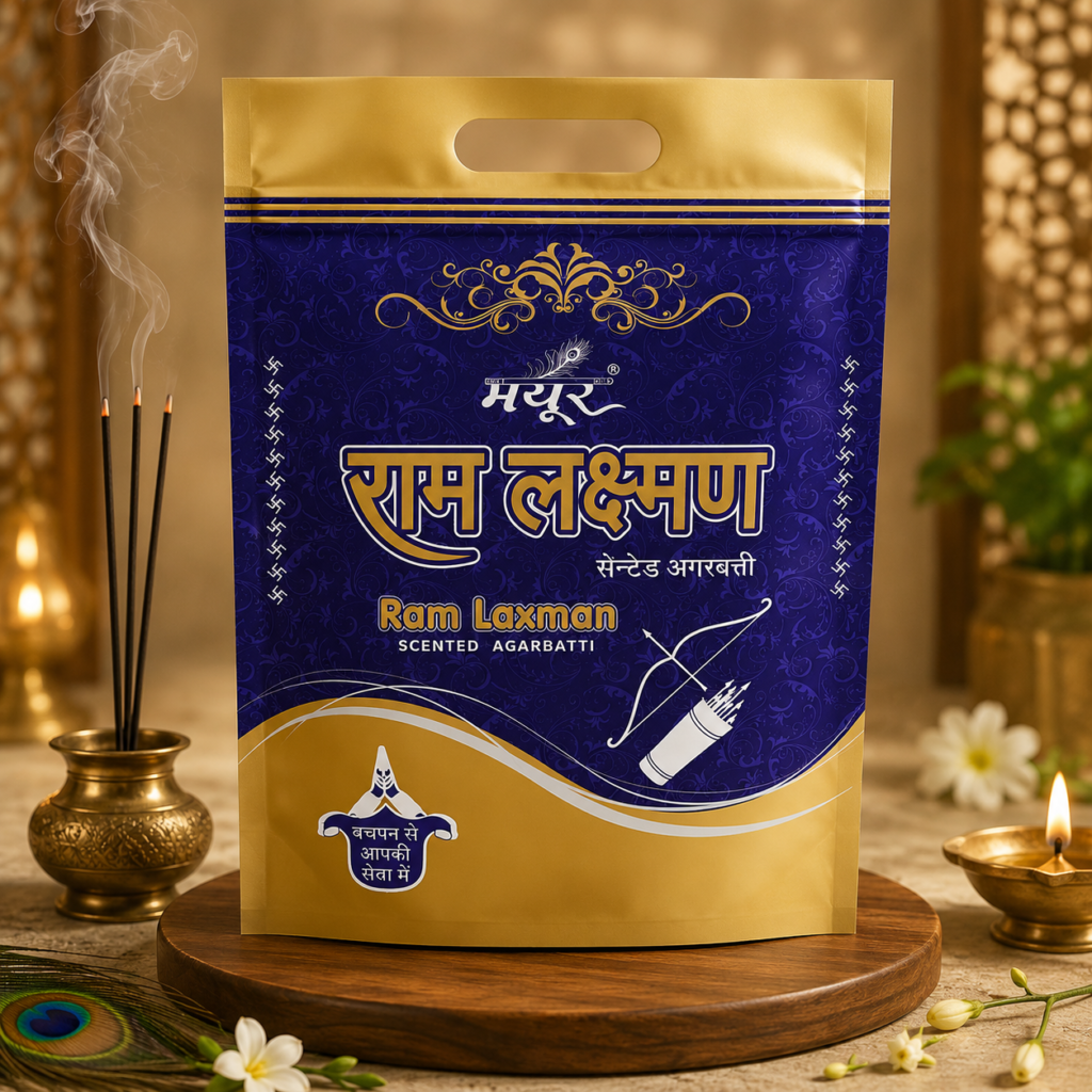 Ram Laxman Scented Agarbatti Handle Family Bag Blue