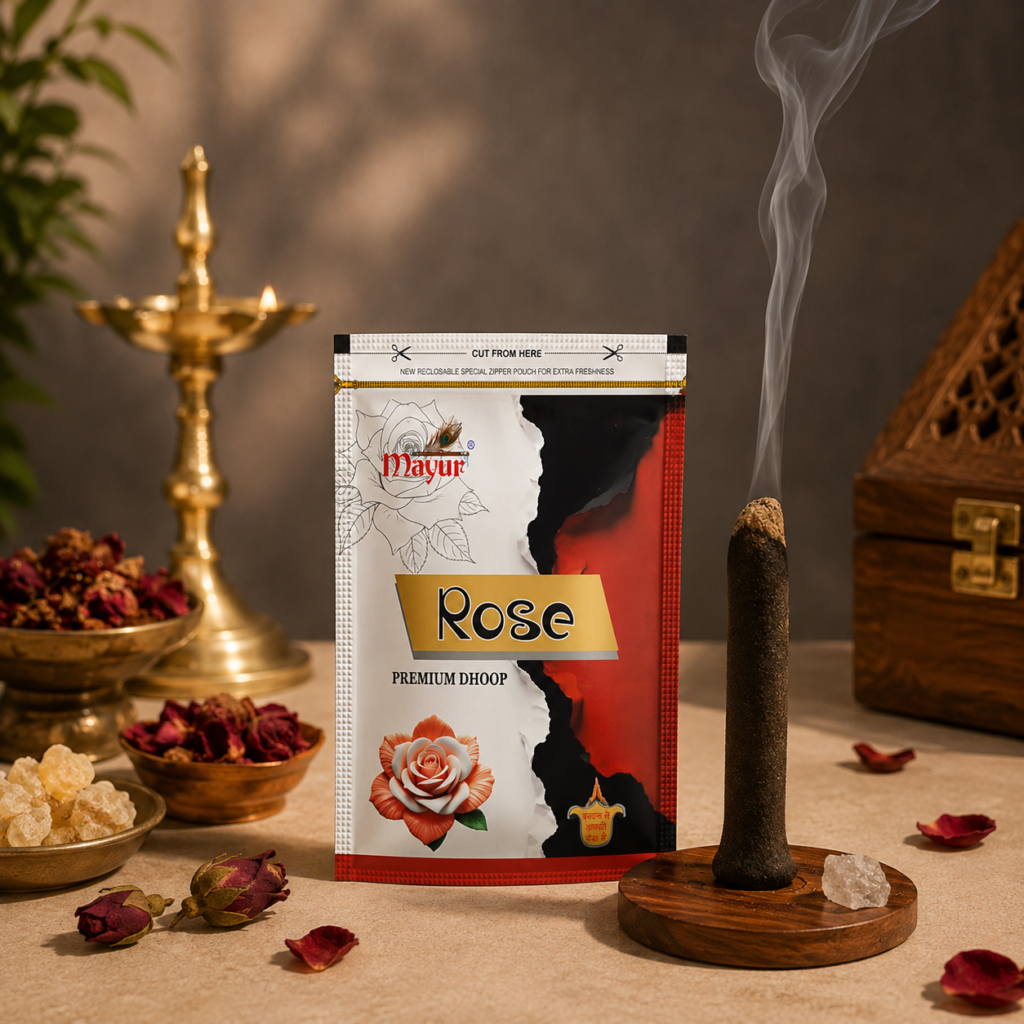 Rose Premium Wet Dhoop (20 Sticks)